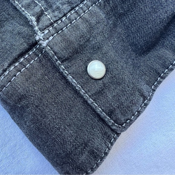 Calvin Klein Chambray Button Down Shirt - Grey - Size S - Picture 7 of 10